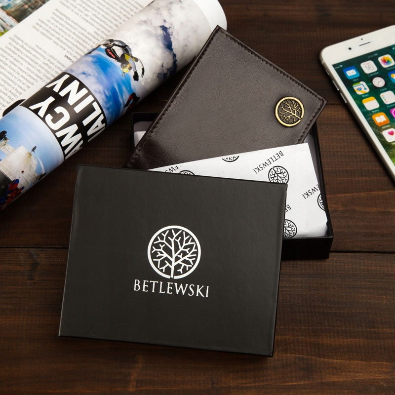 SKÓRZANY PORTFEL MĘSKI POZIOMY BETLEWSKI RFID Kolekcja Portfel Betlewski CLASSIC