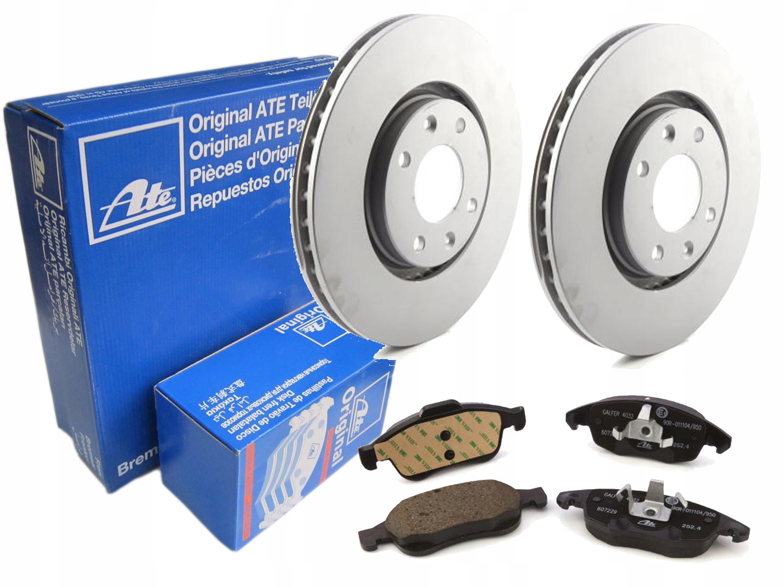 ДИСКИ + КОЛОДКИ ATE ПЕРЕДНІ CITROEN BERLINGO І II