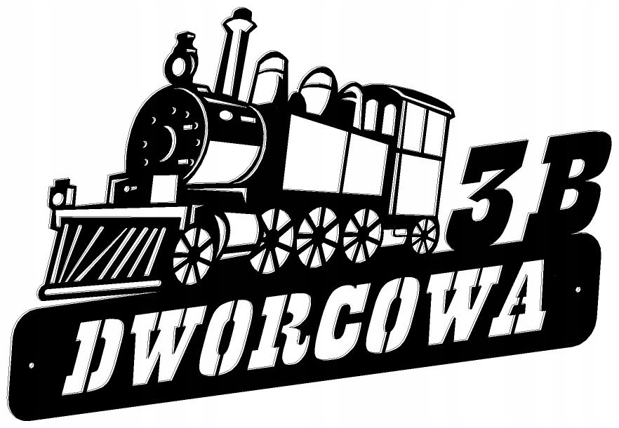 NUMER NA DOM Z OBRAZKIEM - STARY POCIĄG (2016)