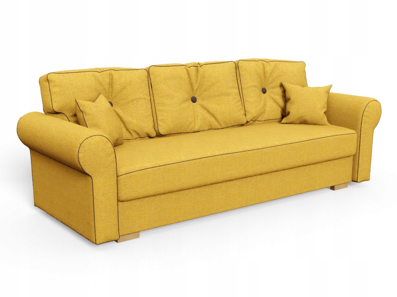 ZESTAW 3+2+1 kanapa sofa fotel skandynawski styl Powierzchnia spania - szerokość (cm) 131-140 cm