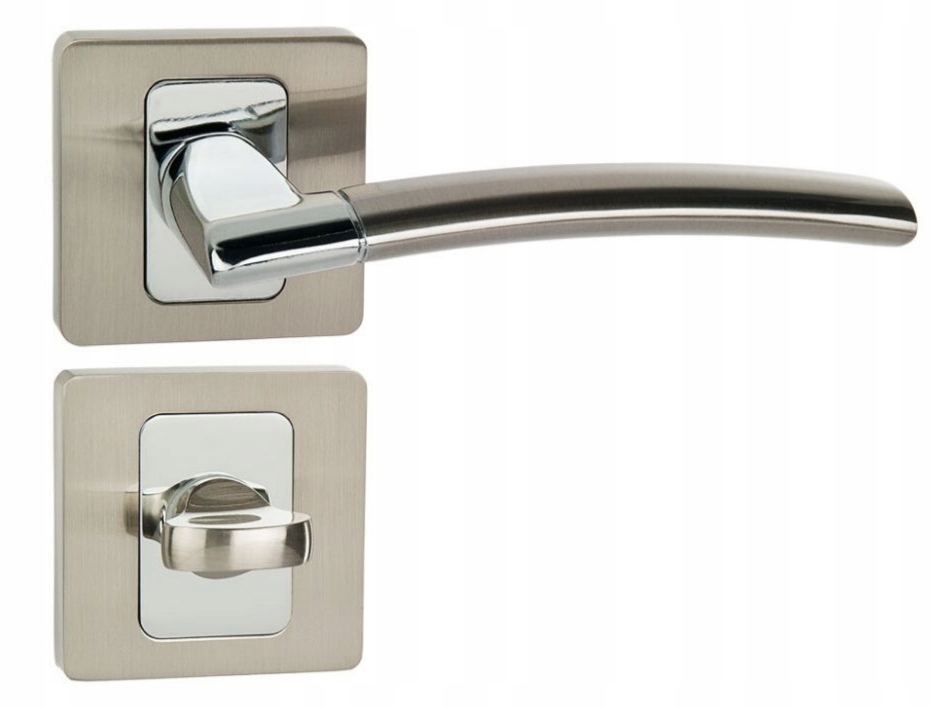 Azarea klika nikl mat/chrom rozety na Wc