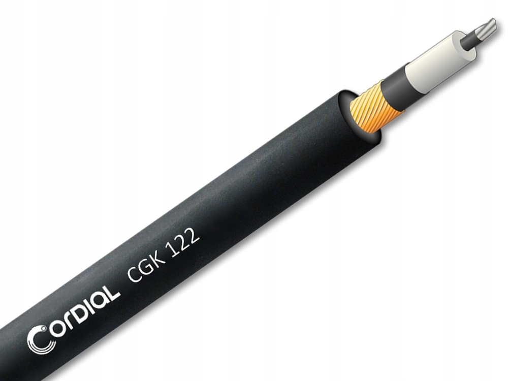 Kabel gitarowy instrumentalny jack 1x0,22 Cordial Cgk 122 czarny