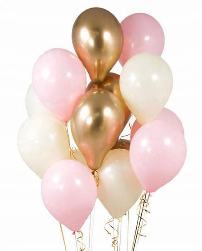 

Chromowane balony złote, pastelowy róż i biały h4