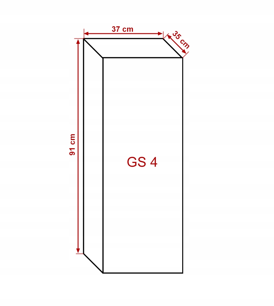 Szafka modułowa stolik RTV do salonu półka GS4 Kod producenta szafka gs4
