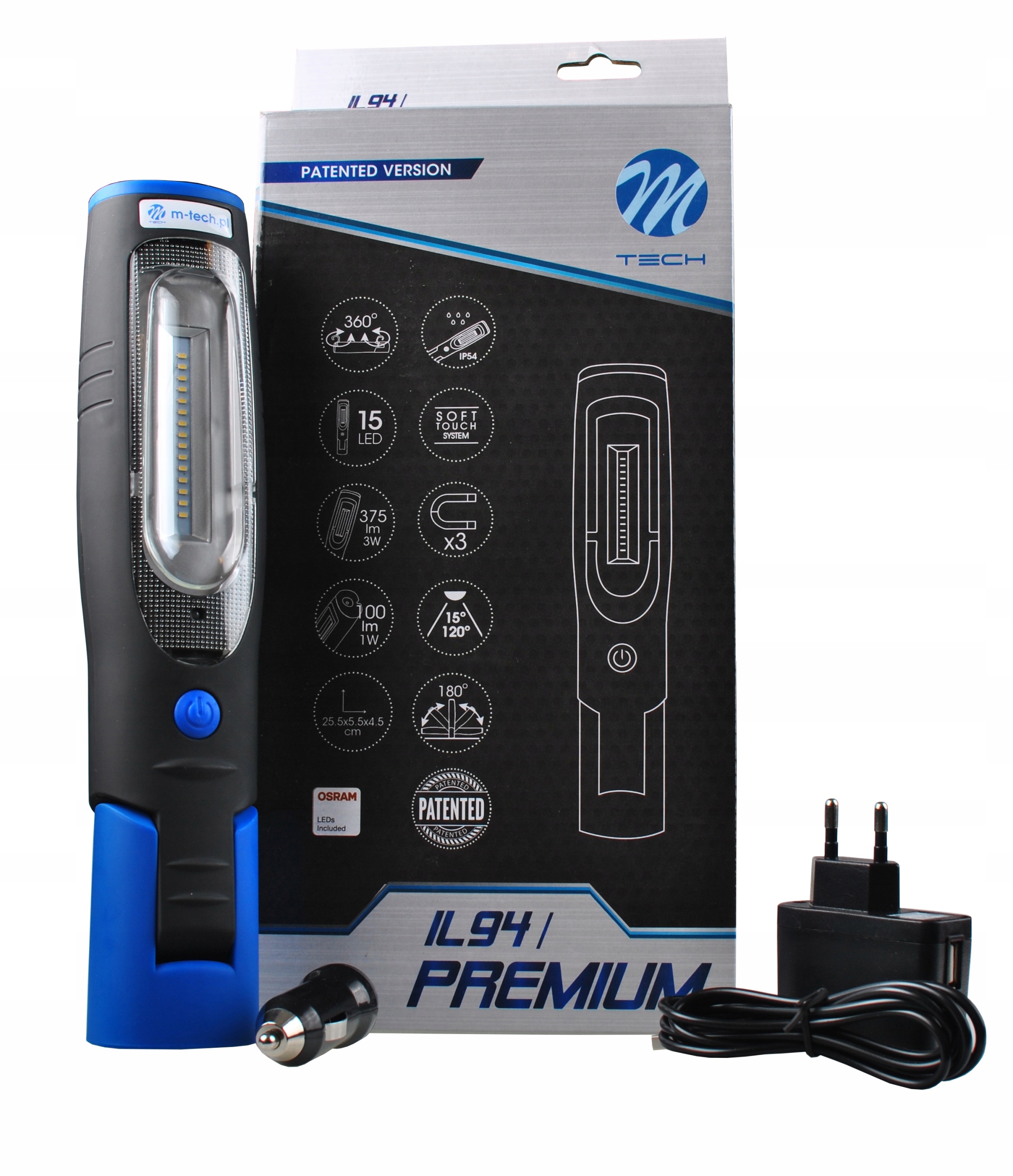 LAMPA BEZPRZEWDOWA WARSZTATOWA OSRAM LED M Tech Weight with packaging 0 47 kg