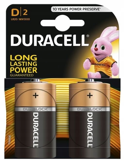 

2x Bateria LR20 Duracell D alkaliczna R20 do pieca