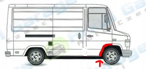 NADKOLE PRZÓD PRAWE MERCEDES 512D-814DA VARIO 2 SZ Producent części AB