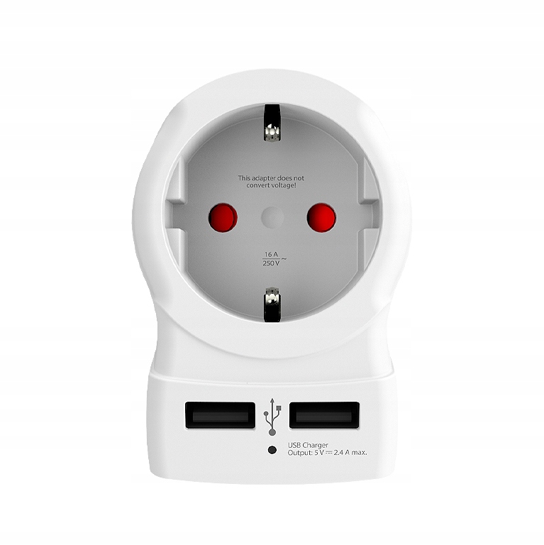 SKROSS Adapter z Polski do Anglii UK Dubaju na Malte, Cypr i inne + 2x USB