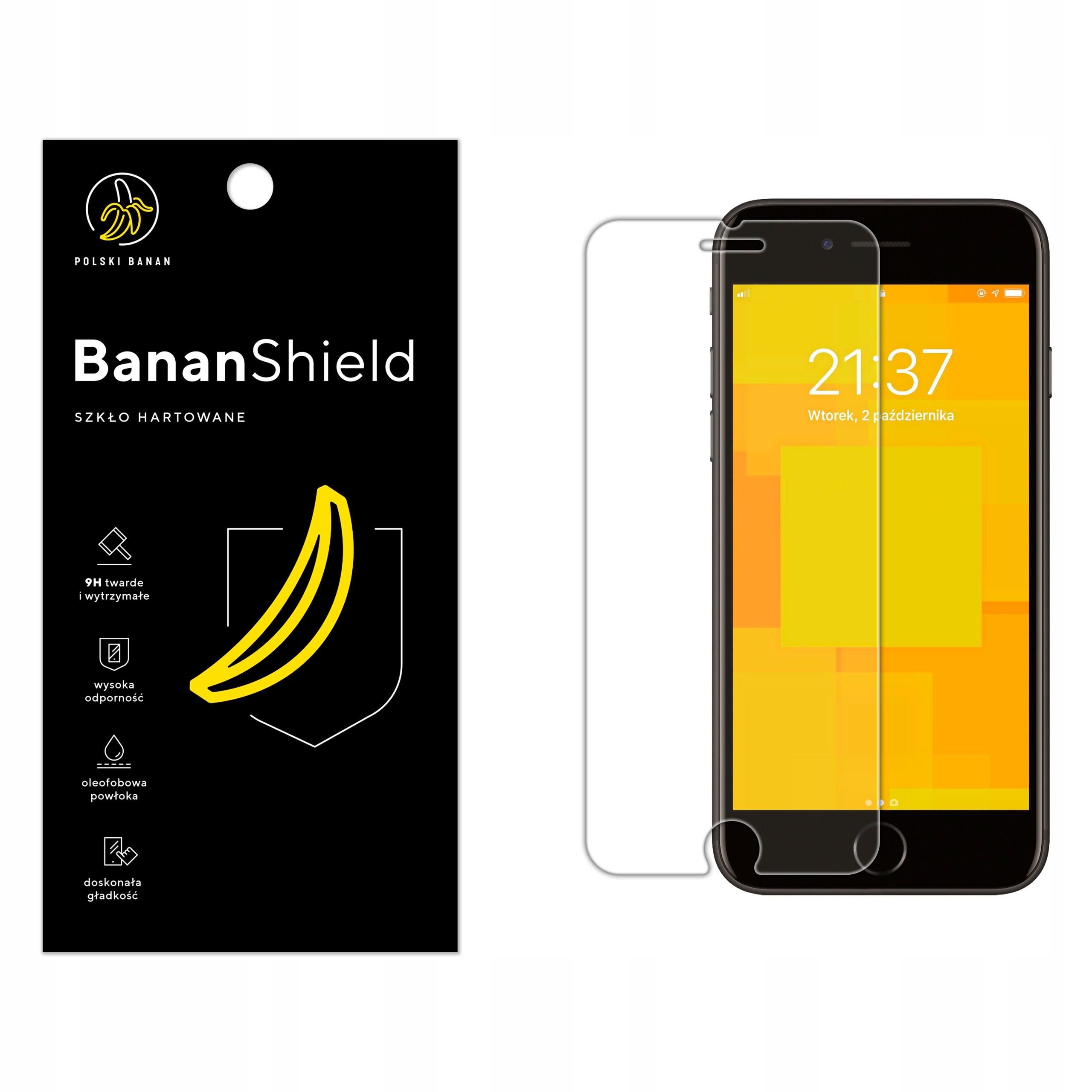 

Szkło Hartowane Polski Banan 9H do iPhone 6 6s