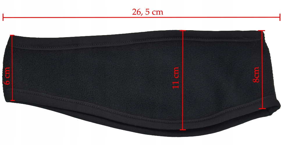 OPASKA POLAROWA NA GŁOWĘ USZY CIEPŁA MODNA CZARNA Model ASPEN L/XL