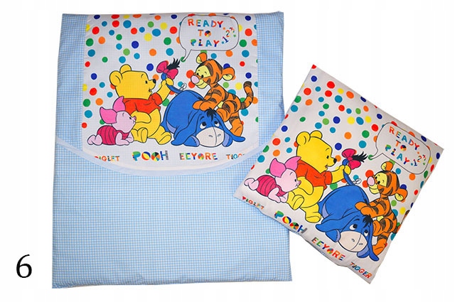 DISNEY KUBUŚ POŚCIEL DO WÓZKA I KOŁYSKI 4-el. Długość kołdry 60 cm