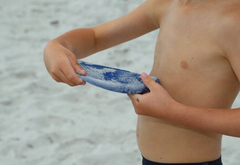 Scrunch Silikonowy dysk do rzucania Pudrowy róż Kolor odcienie różu