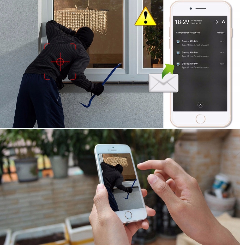 KAMERA ZEWNĘTRZNA IP MONITORING 1080 SD IP66 IR FV Marka Sectec