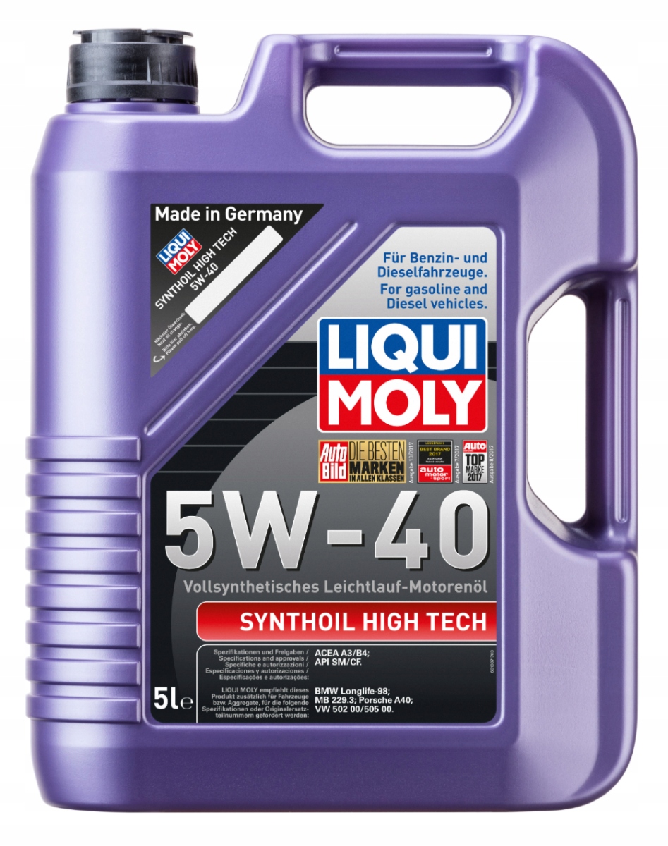 LIQUI MOLY SYNTHOIL HIGH TECH 5W40 5L (1856)