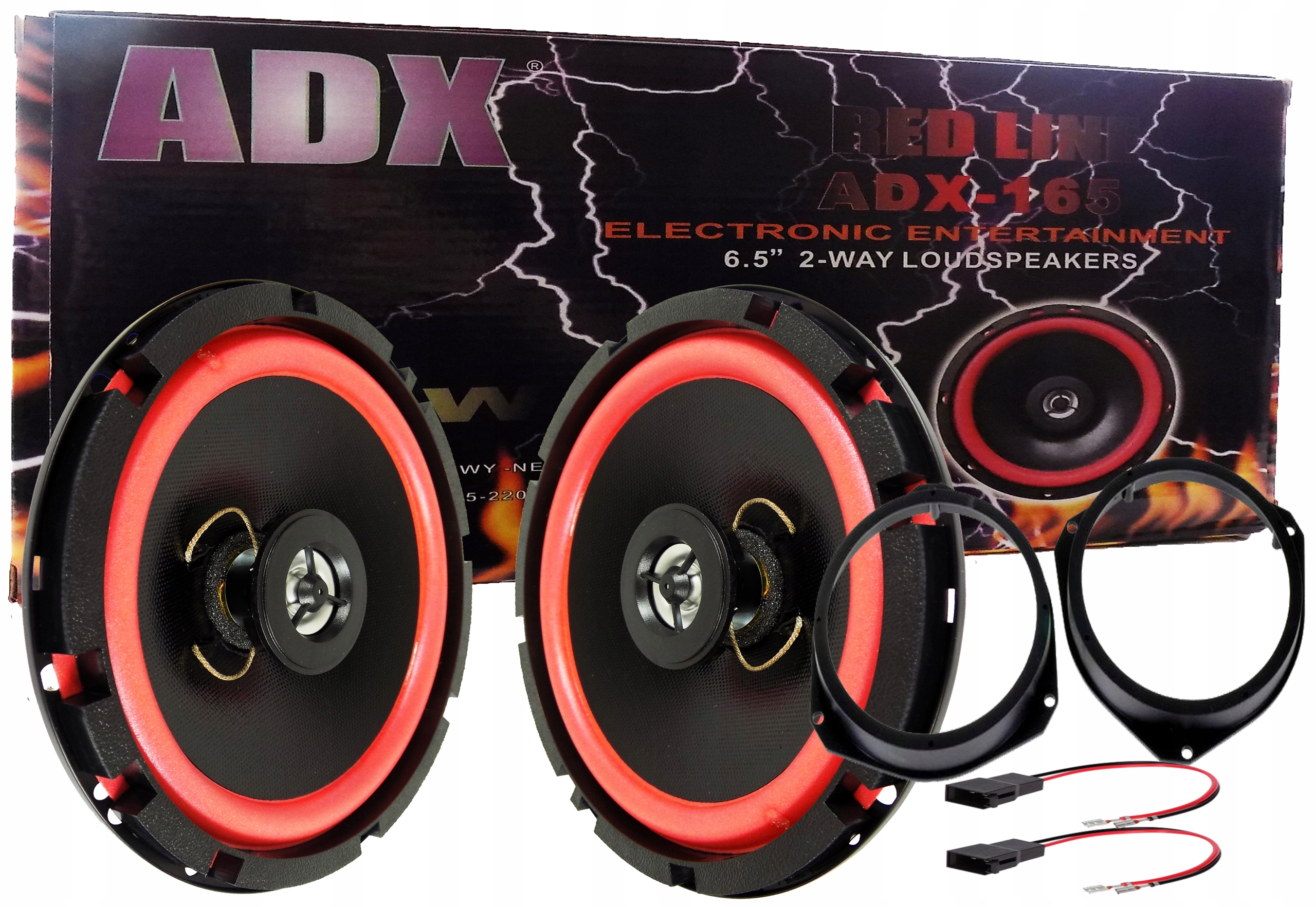 GŁOŚNIKI OPEL ASTRA H CORSA D FORD KA DRZWI PRZÓD