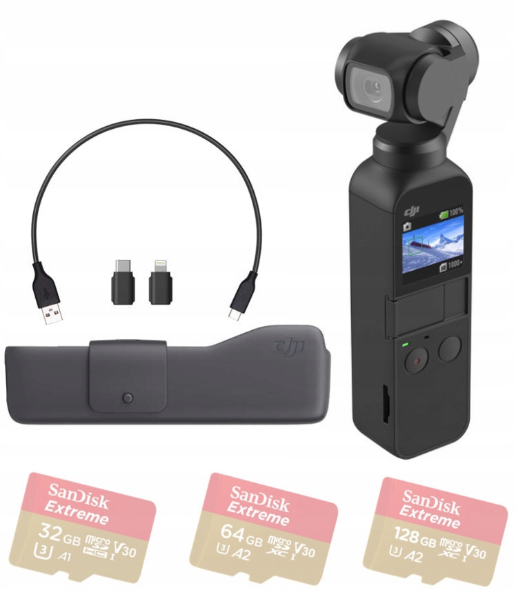 

Dji Osmo Pocket Gimbal 3-OSIOWY Z Kamerą 4K