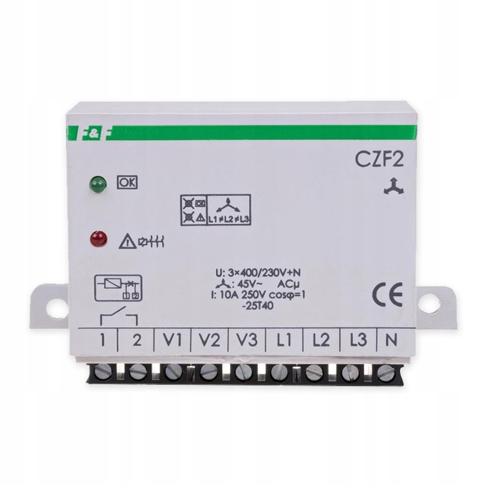 

F&f Czujnik Zaniku Faz Tablicowy 1Z 10A CZF2