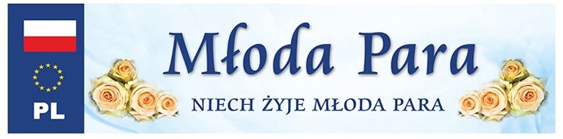 

Tablica ozdobna do dekoracji samochodu Ślub Wesele
