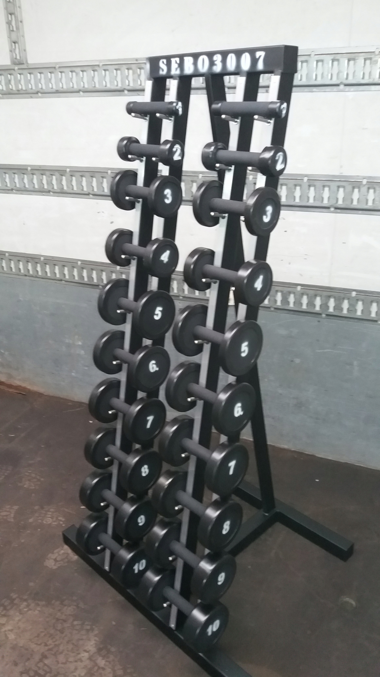 HANTLE STAŁE STALOWE GUMOWANE 7,5-40kg 665kg Model HSSG