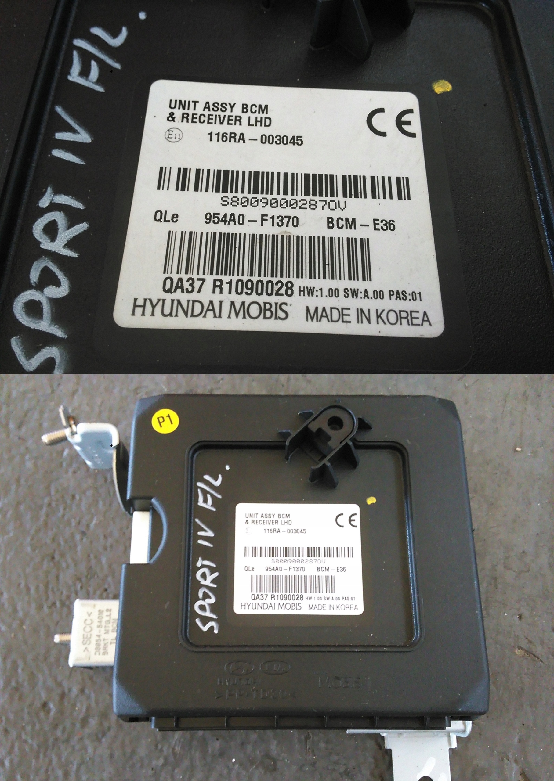 KIA SPORTAGE IV LIFT 2018- MODUŁ BCM 954A0-F1370