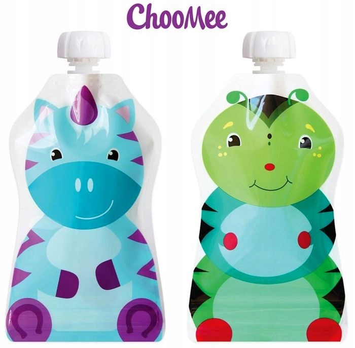 Choomee Wielorazowe saszetki do karmienia 150ml 2s