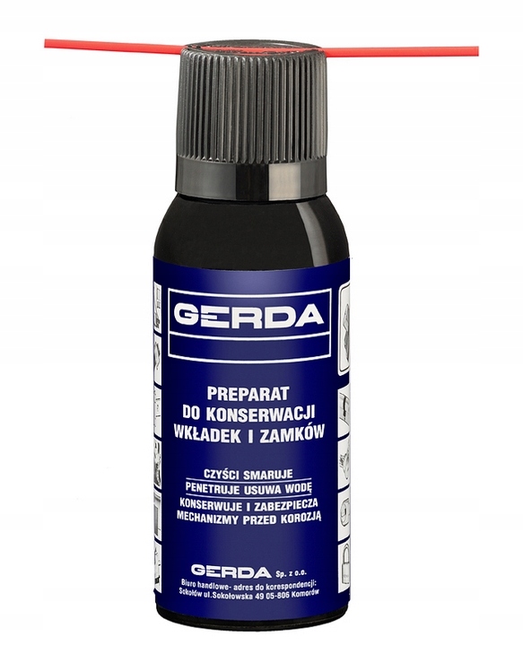 

Preparat Gerda Do Konserwacji Zamków Wkładek 100ml