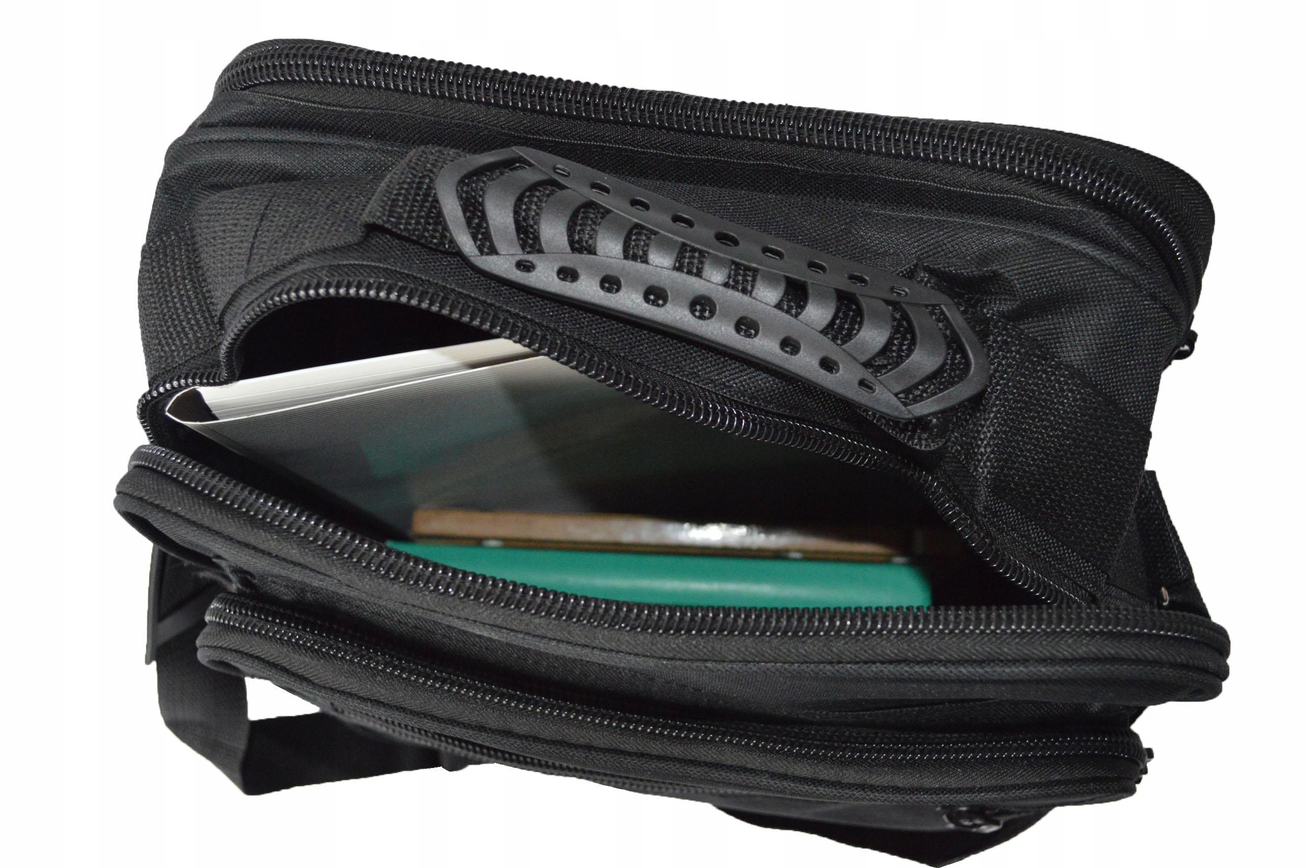 TORBA MĘSKA SASZETKA NA RAMIĘ DO PRACY SZKOŁY Głębokość (krótszy bok) 17 cm