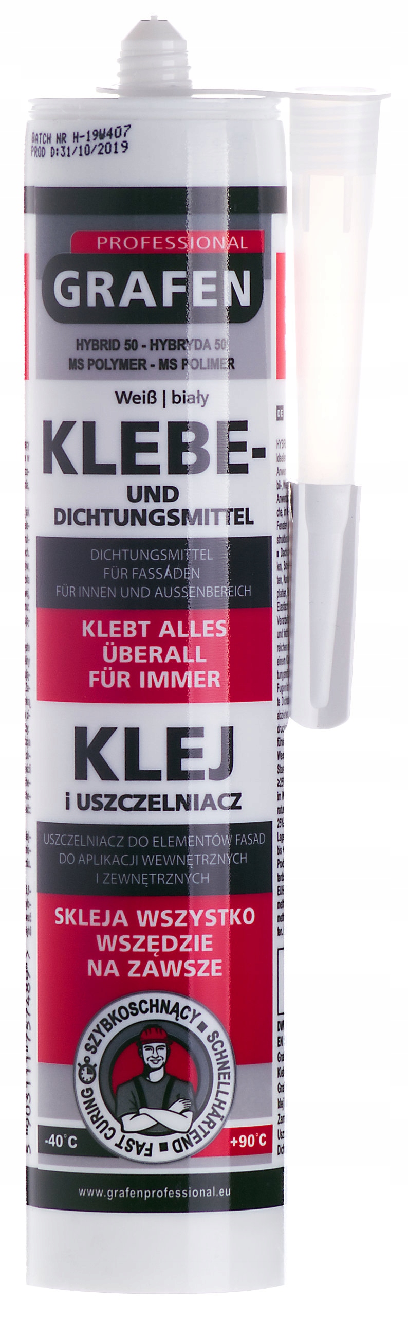 

Klej I Uszczelniacz Hybryda 50 Biały Grafen 290ML.