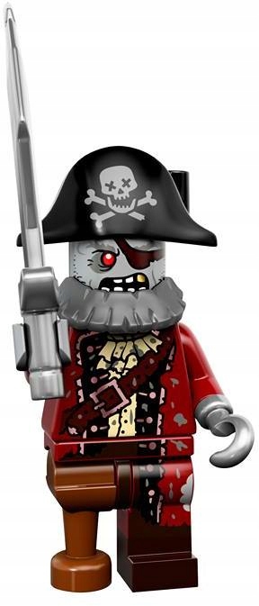 LEGO MINIFIGURES SERIA 14 FIGURKA PIRAT ZOMBIE KAPITAN PIRATÓW 71010