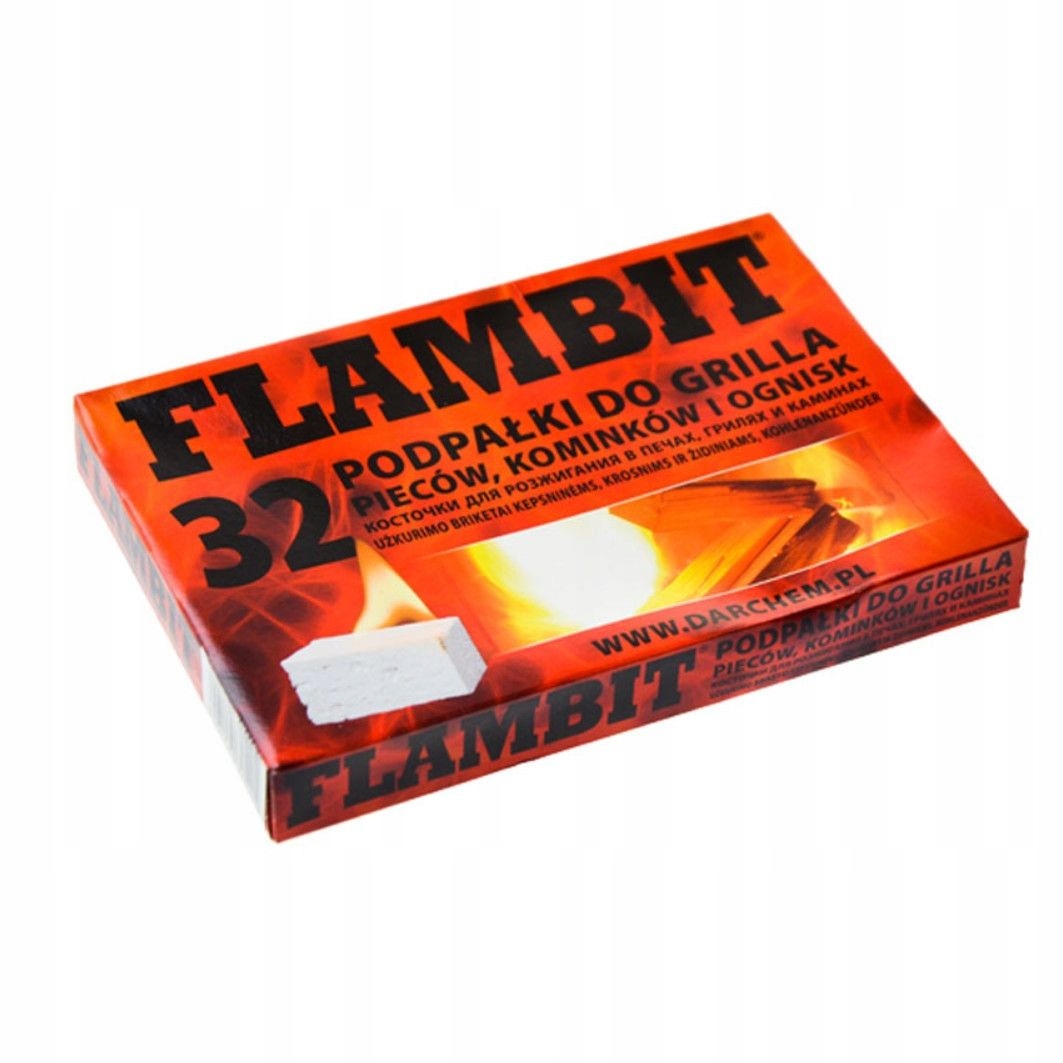

Podpałka Do Grilla Biała Kostka Flambit