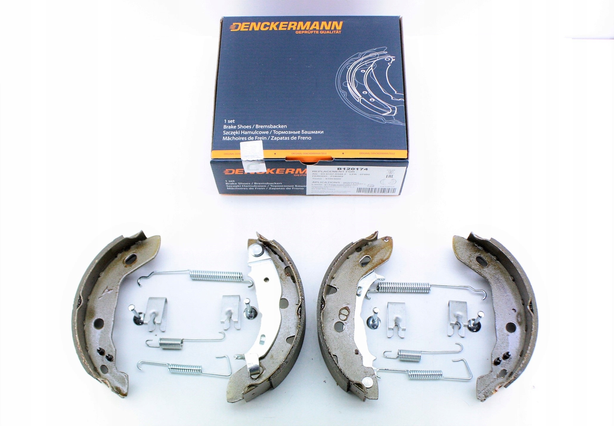 

Mercedes klasa A W168 komplet szczęk hamulcowych