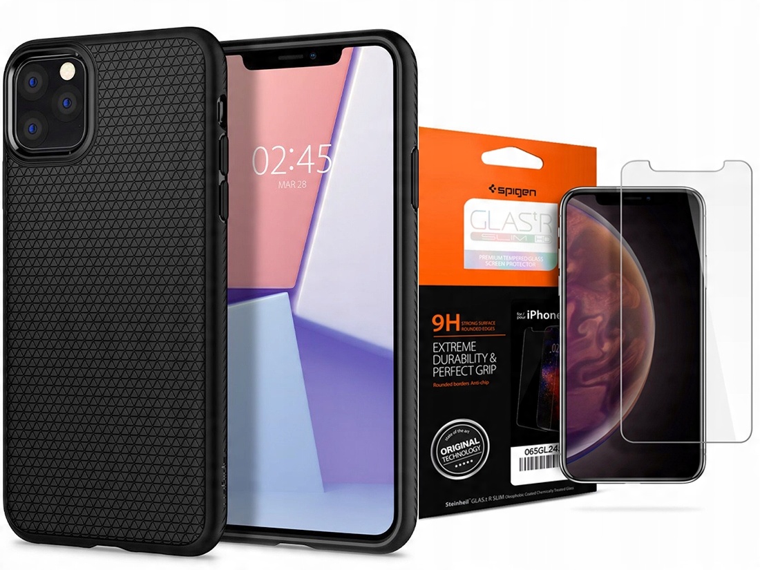 

Spigen Liquid Air Etui Do Iphone 11 Pro +szkło Sgp