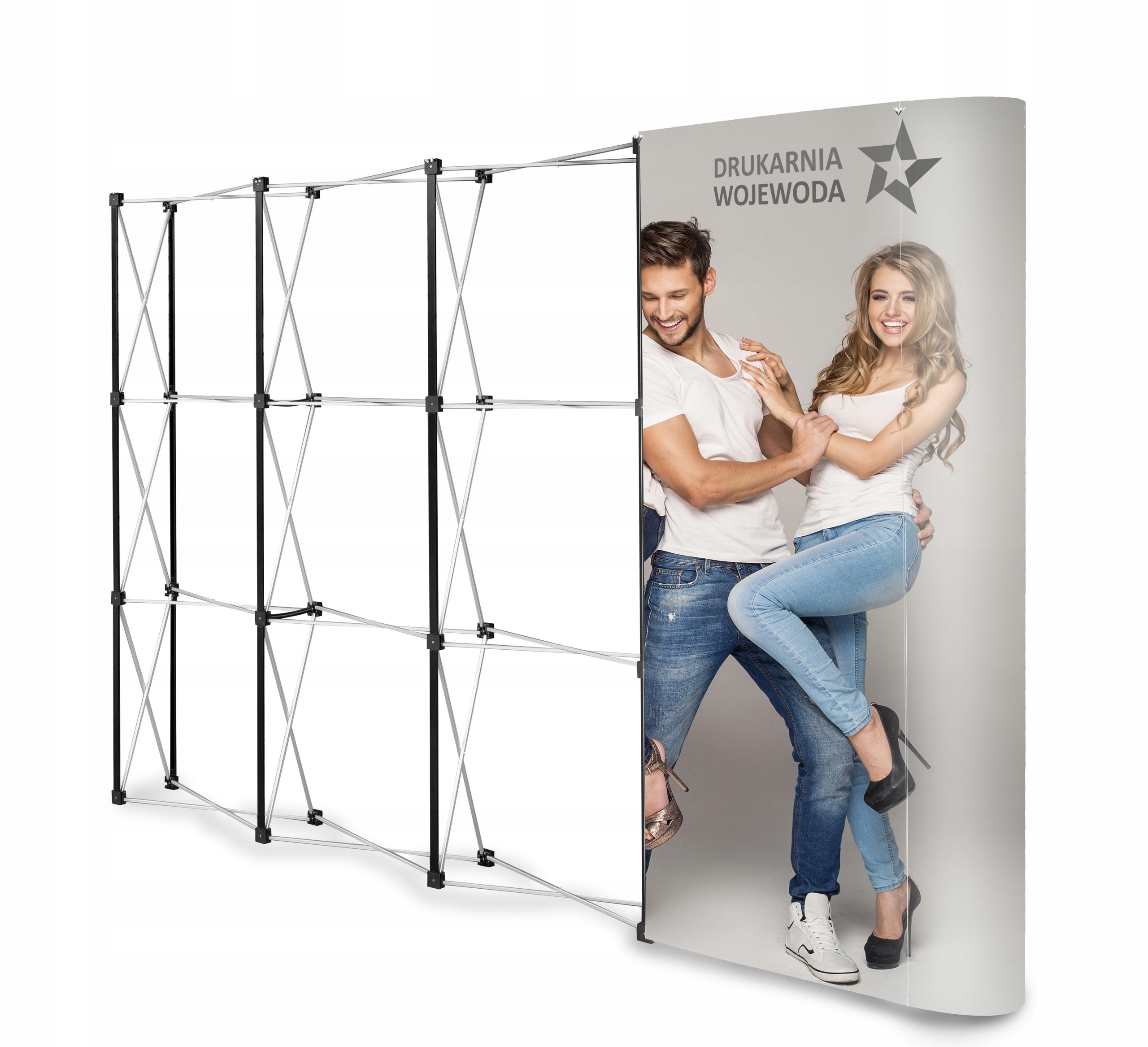 ŚCIANKA REKLAMOWA PROSTA 4x3 POP UP +PROJEKT 72H Marka inna