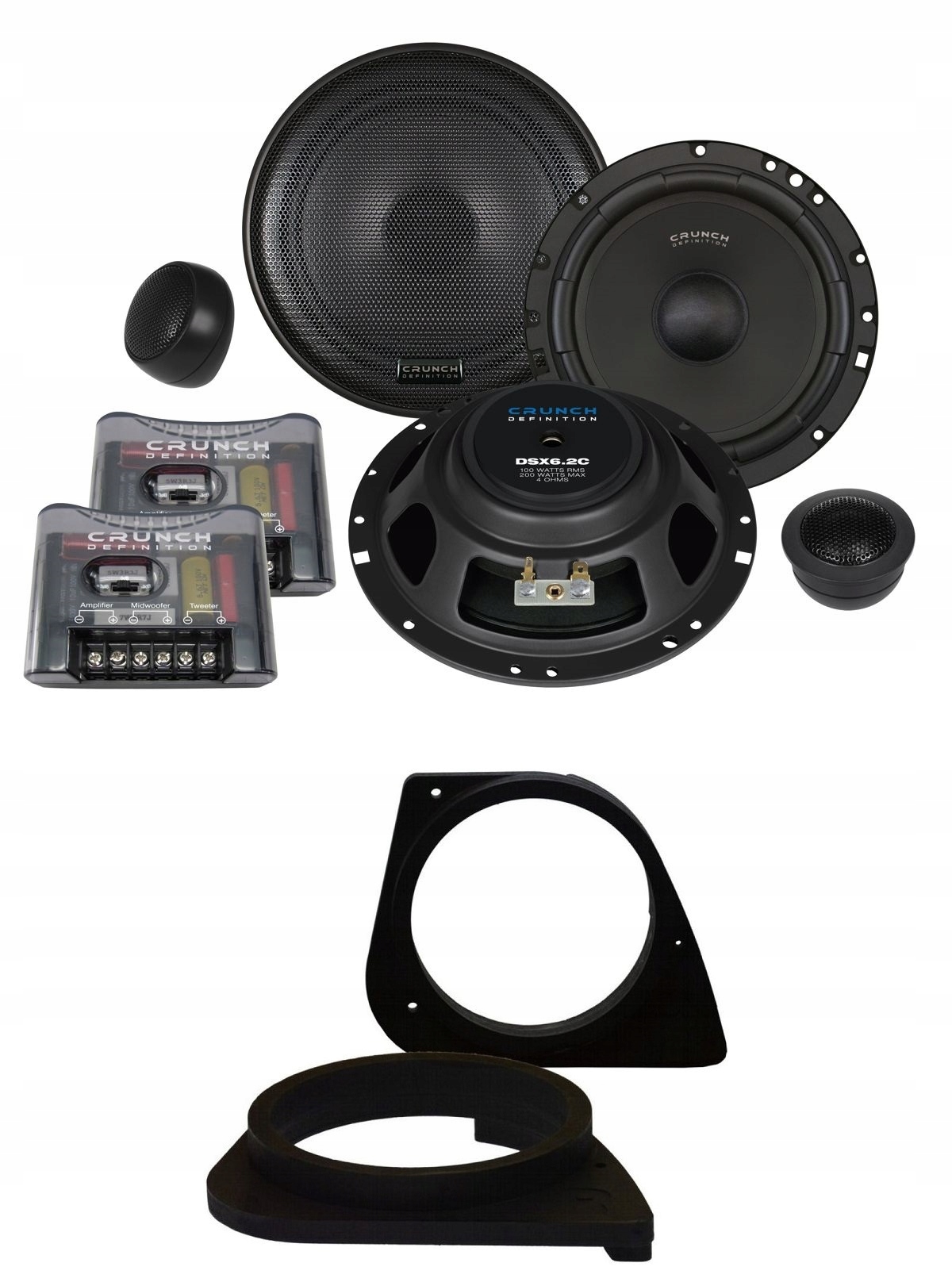 Automobilové reproduktory 165 mm Systém Bmw 3er E46 Sedan Predné Crunch DSX6.2C