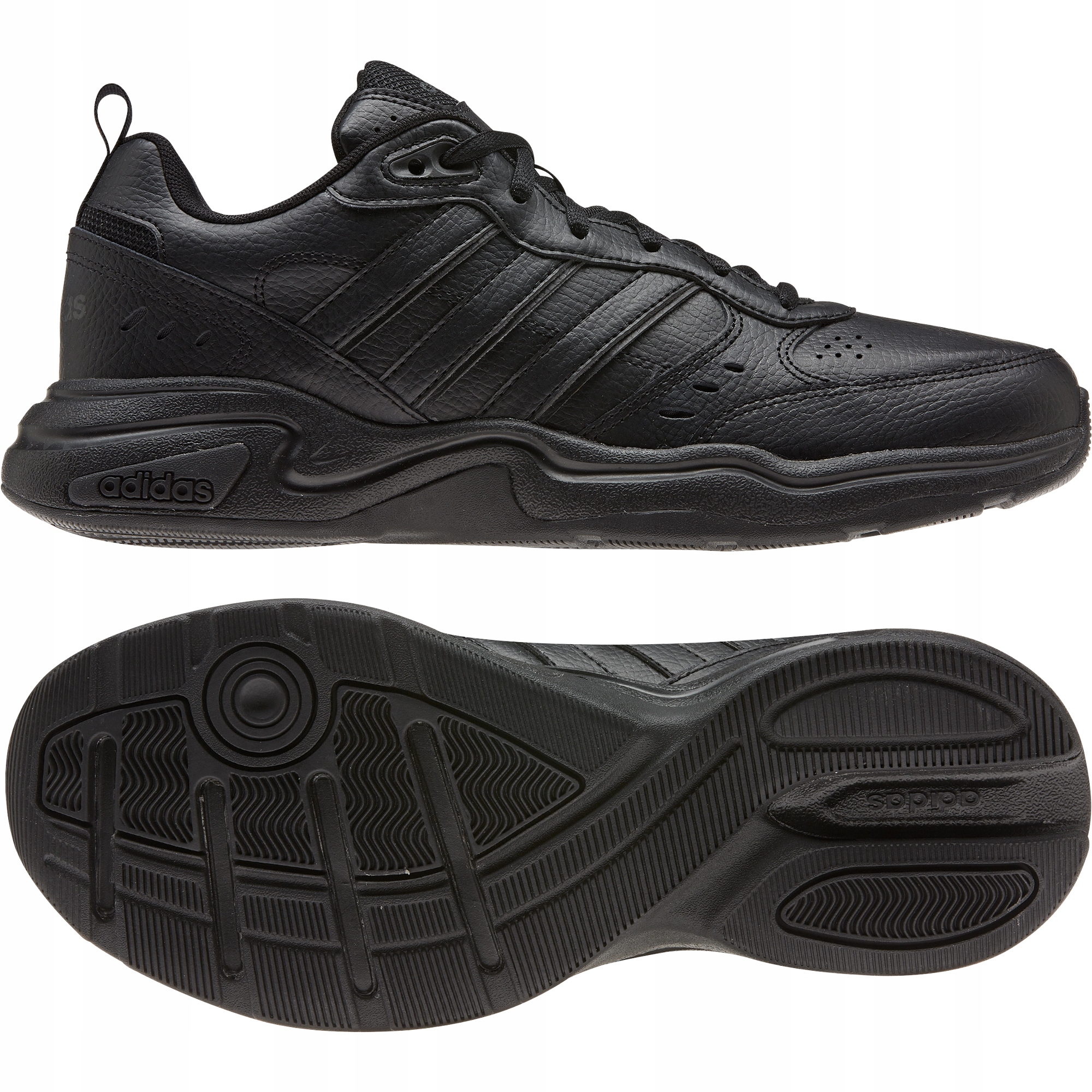 

N003 Męskie Buty Adidas Strutter Skóra Czarne