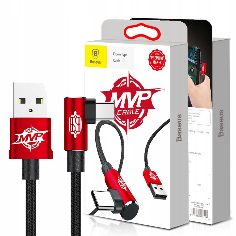 

Kabel Baseus Mvp Elbow Usb-c Boczny Kątowy 1.5A 2M