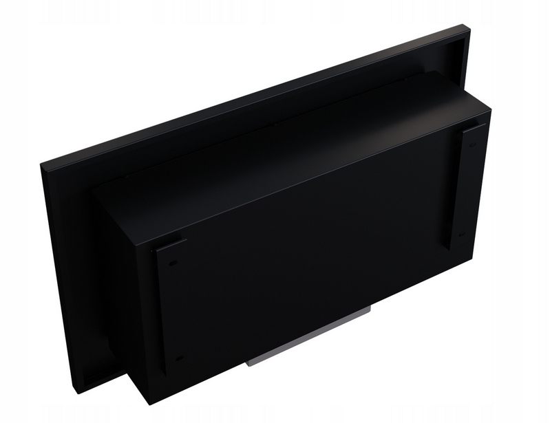 WISZĄCY BIOKOMINEK GOLF CZARNY 648X374 Z SZYBĄ + OLEJKI AROMATERAPIA KAMYKI Materiał wykonania stal malowana proszkowo