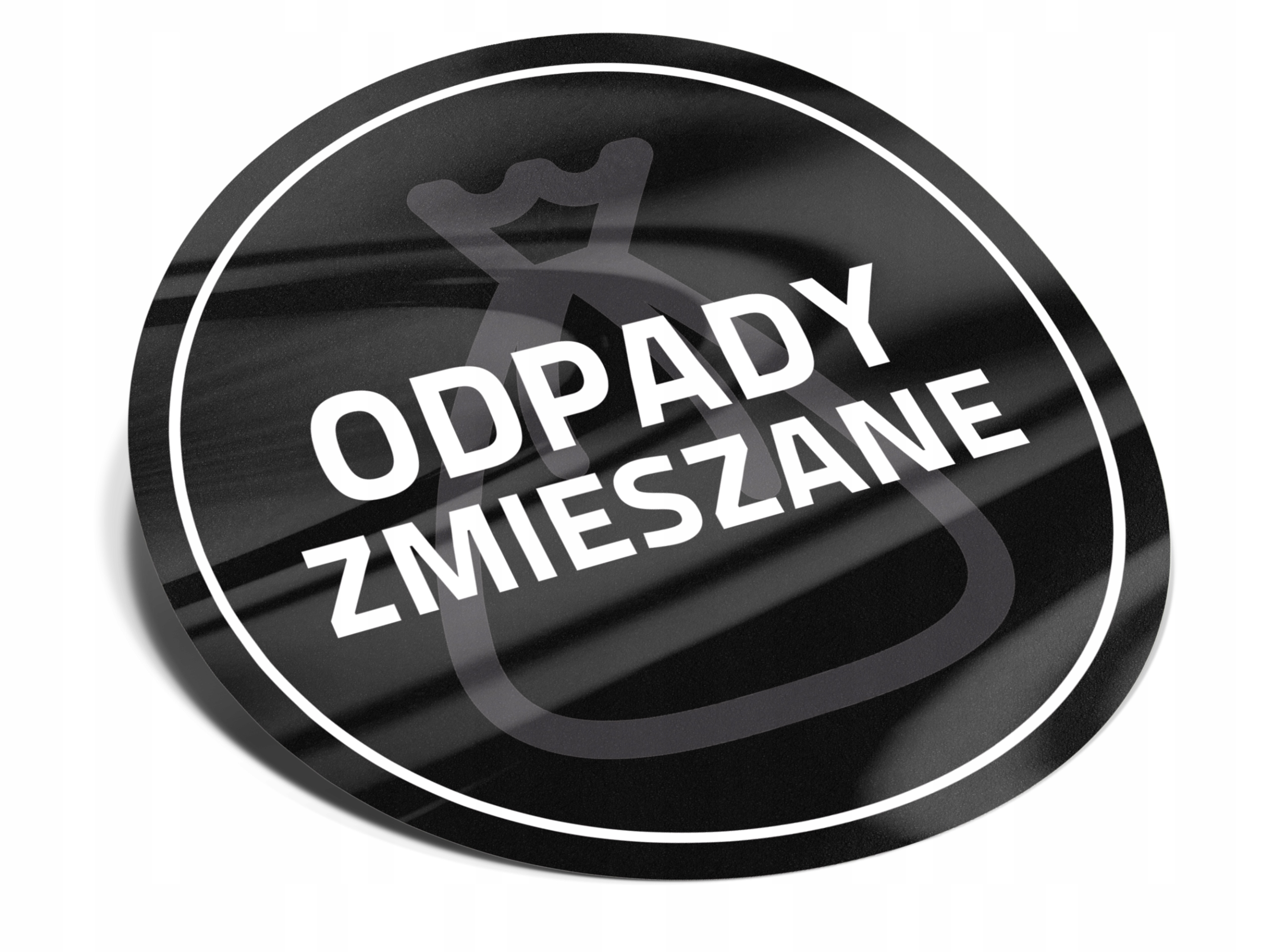 

Zmieszane- Naklejka na kosz segregacja śmieci 30cm
