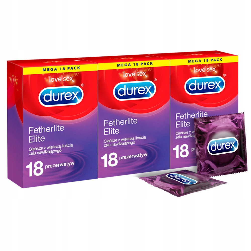 

Durex prezerwatywy Fetherlite Elite 54 szt Zestaw