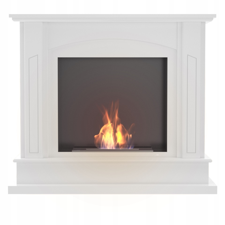 BIOKOMINEK portal FEBRUARY biały PORTALOWY angielski olejek romantyczny Szerokość 112 cm