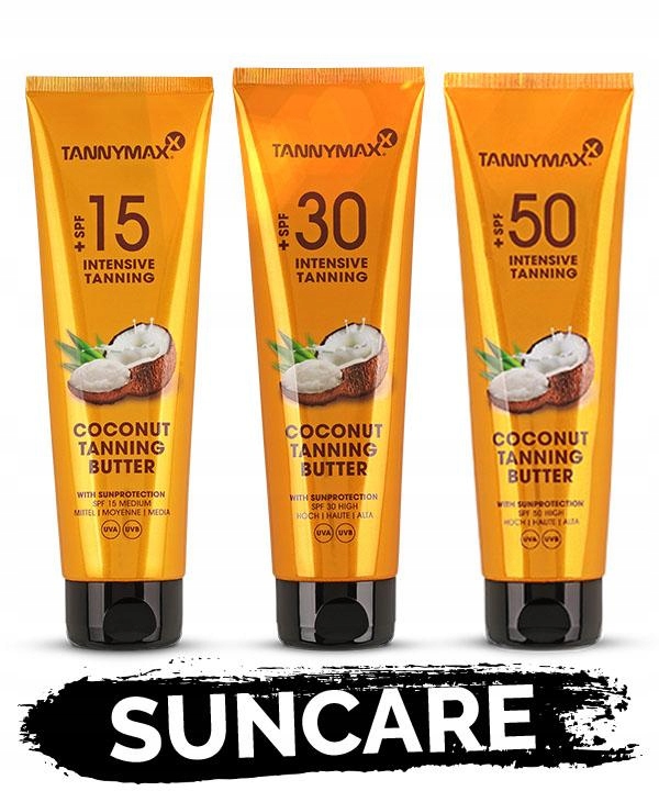 Tannymaxx masło kokoswe na słońce SPF 50 Produkt nie zawiera aluminium