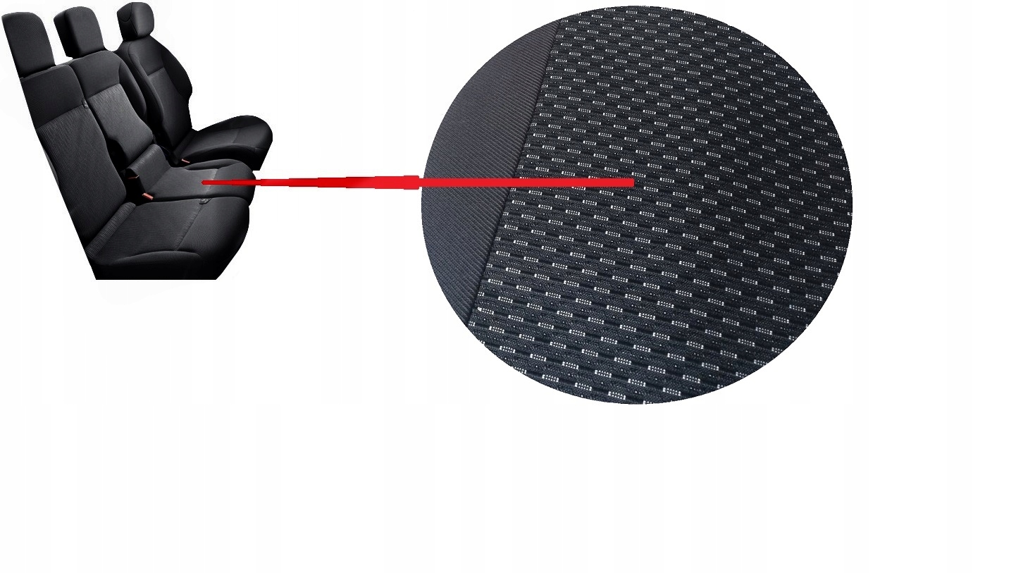 Pokrowce Citroen Berlingo Partner 3 osoby od 2008+ Producent LOGO POKROWCE