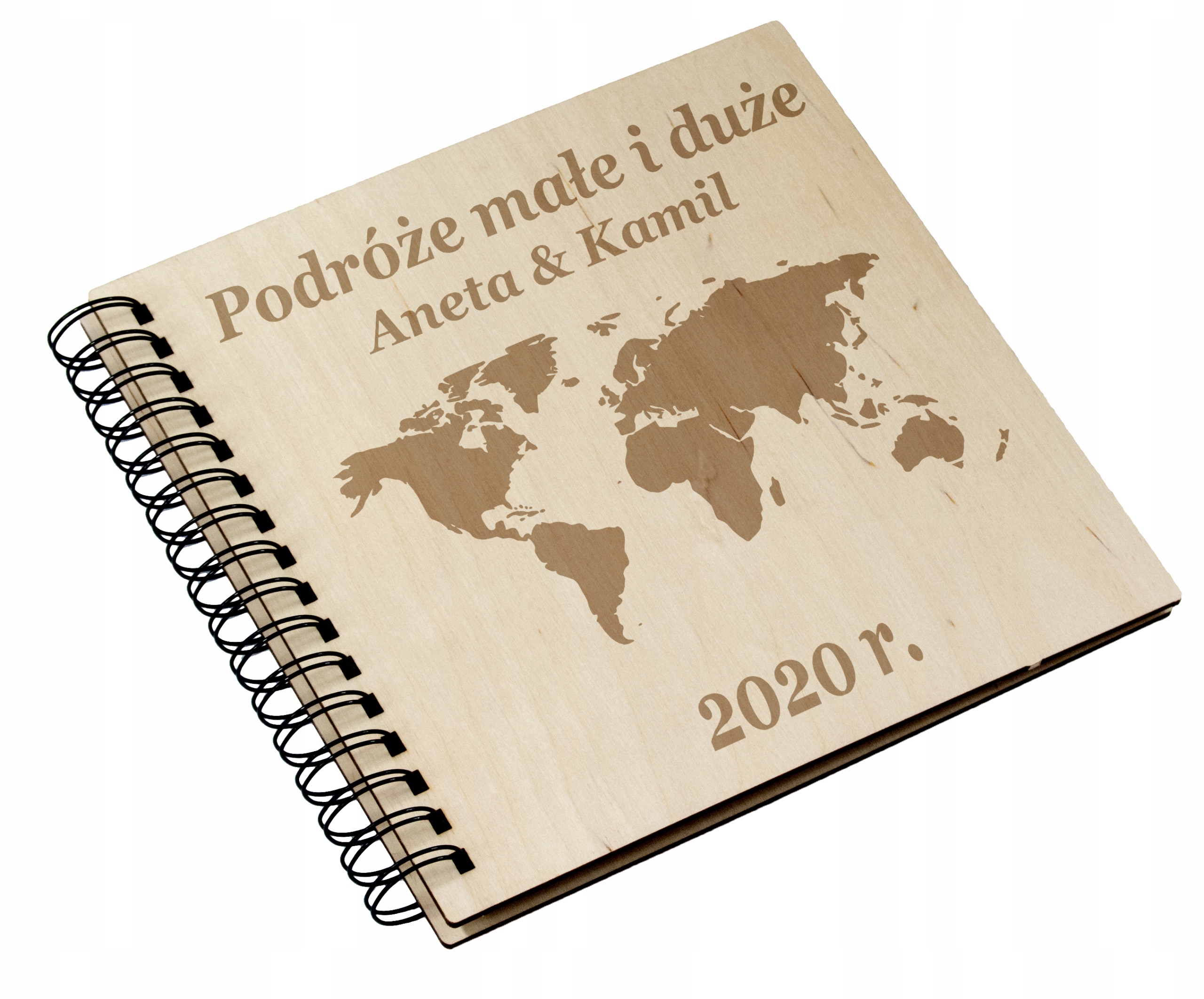 

Album podróżnika wakacyjny podróże grawer 22x22cm