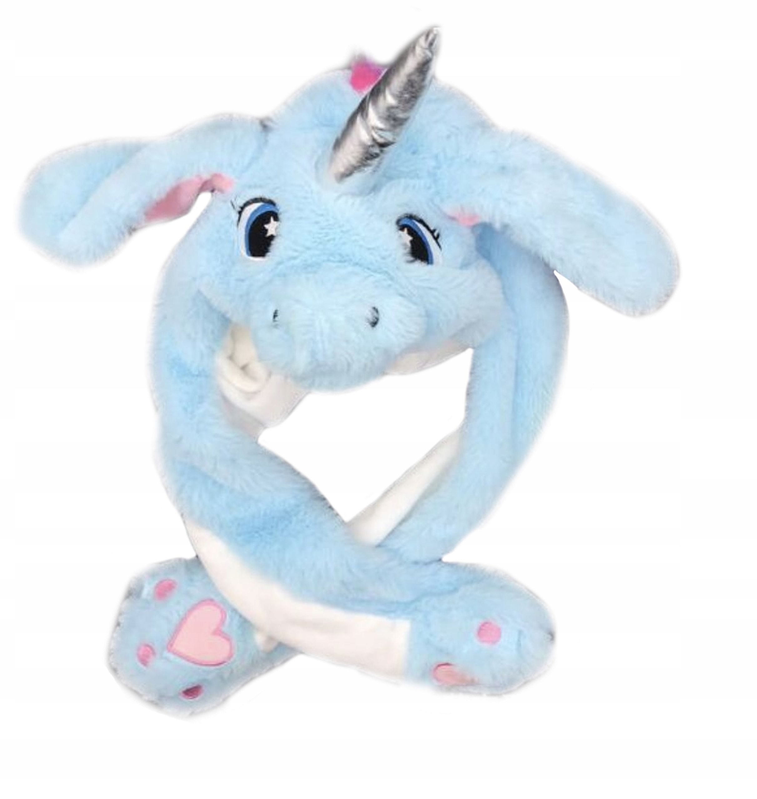 CZAPKA Z RUCHOMYMI USZAMI JEDNOROŻEC SŁOŃ HIT! Rozmiar 52-57 cm