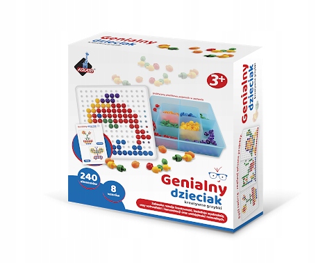 UKŁADANKA LOGICZNA GRZYBKI GUZIKI PINEZKI ASKATO