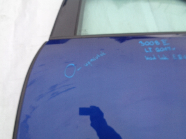 PEUGEOT 3008 II DRZWI LEWE TYLNE TYL EEGD Kolor niebieski