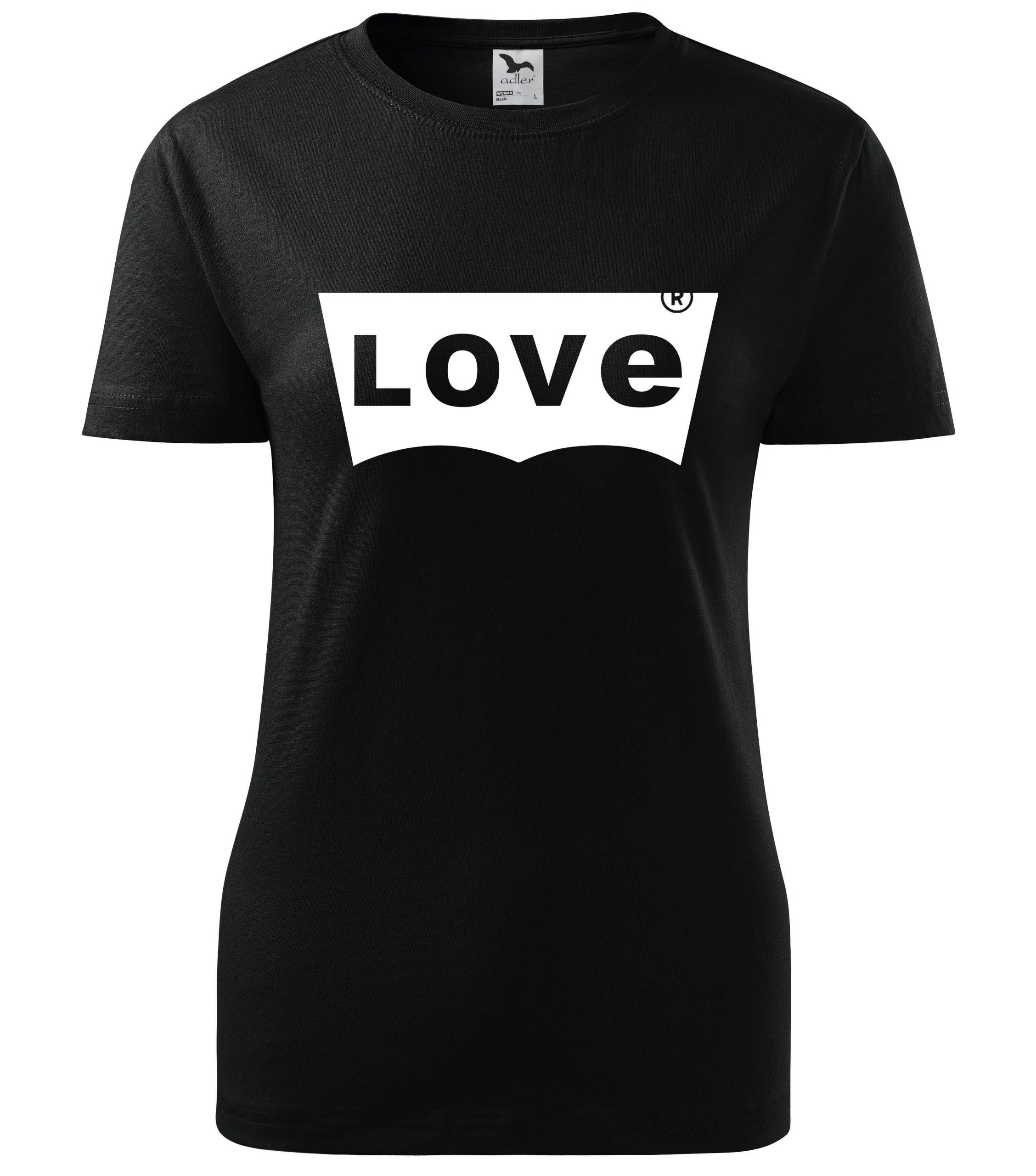 

T-shirt damski z napisem Love nowość Hit r. XL