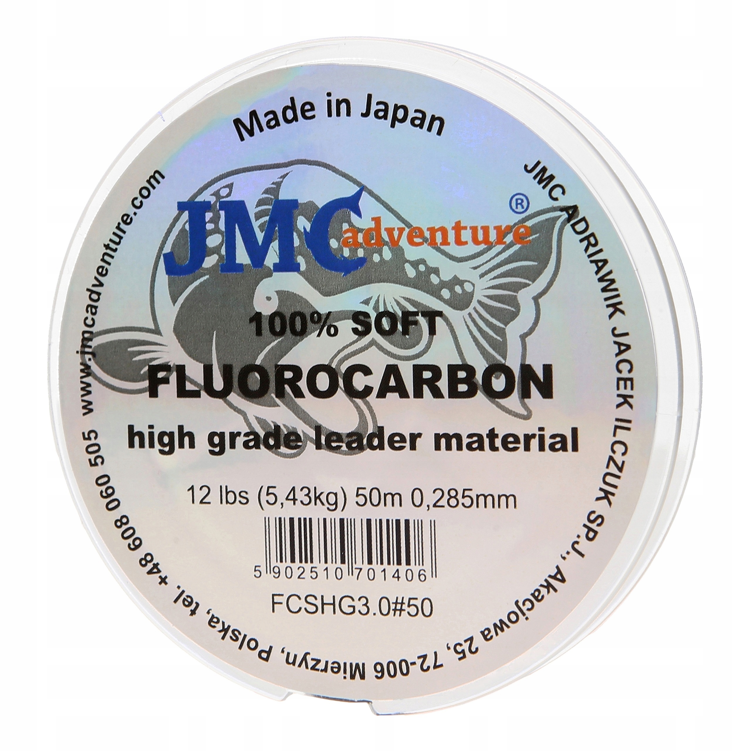 

100% fluorocarbon Jmc Adventure 50m, 0.285mm
