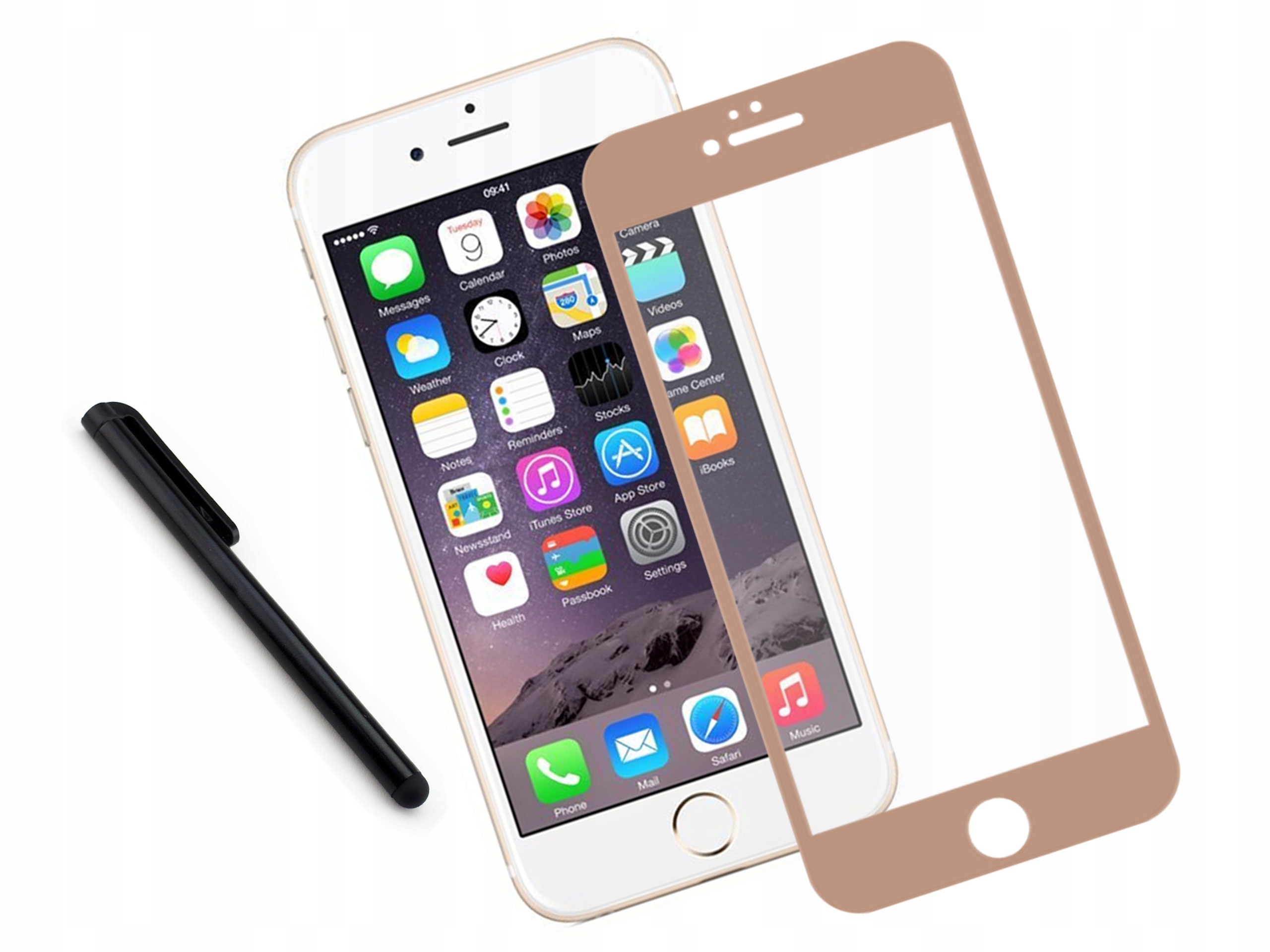 

Zaokrąglone szkło hartowane 3D Apple iPhone 6 Złot