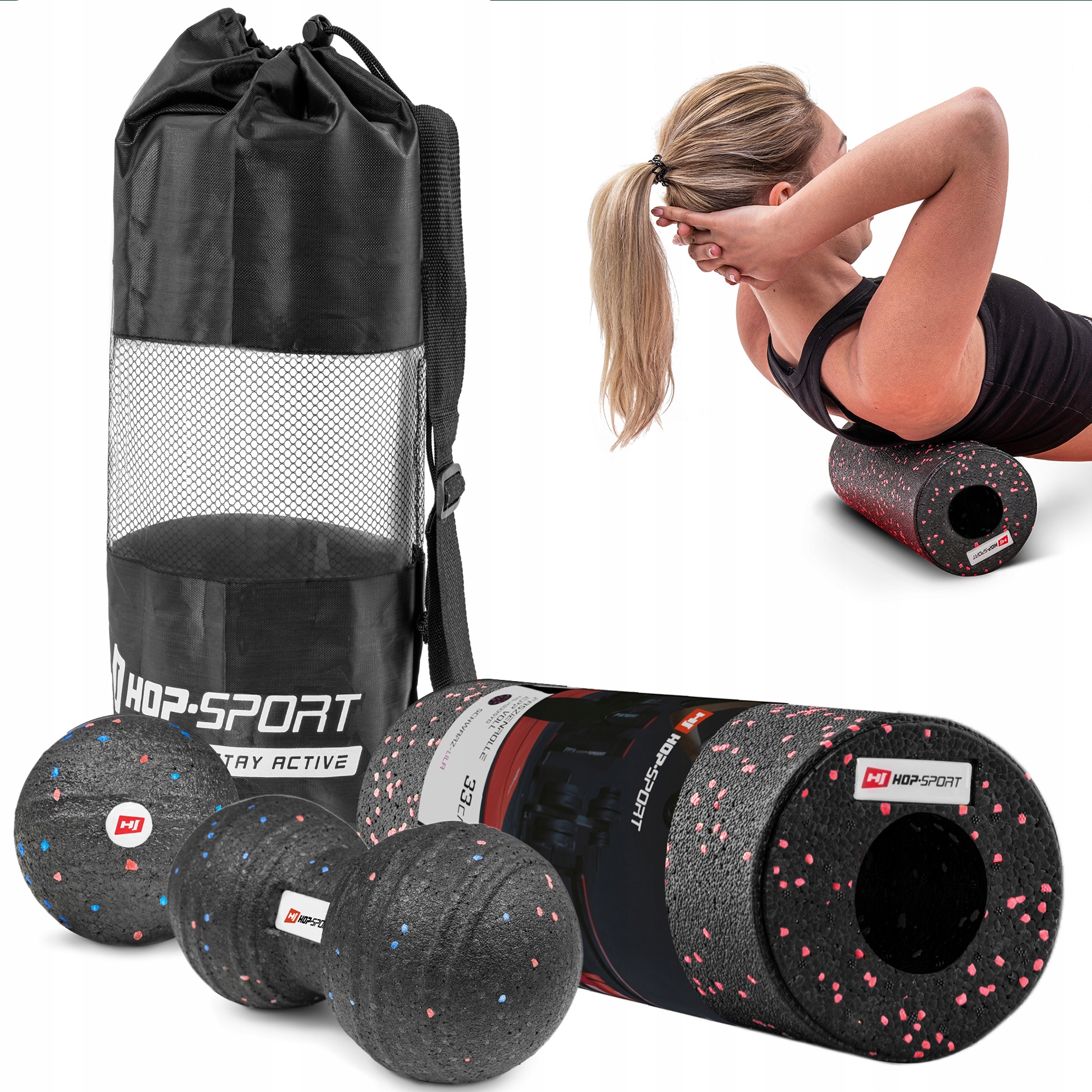 

Zestaw Epp Roller + Pilka + Piłka Double Do Masażu